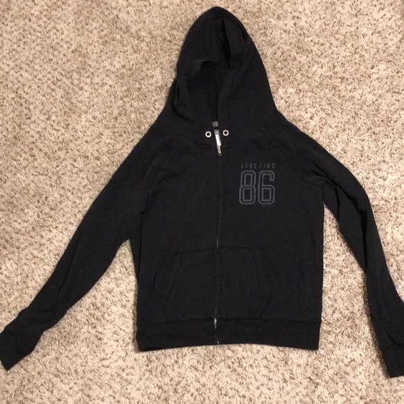 Pink - Hoodie - black and gray - size M - Picture 1 of 6